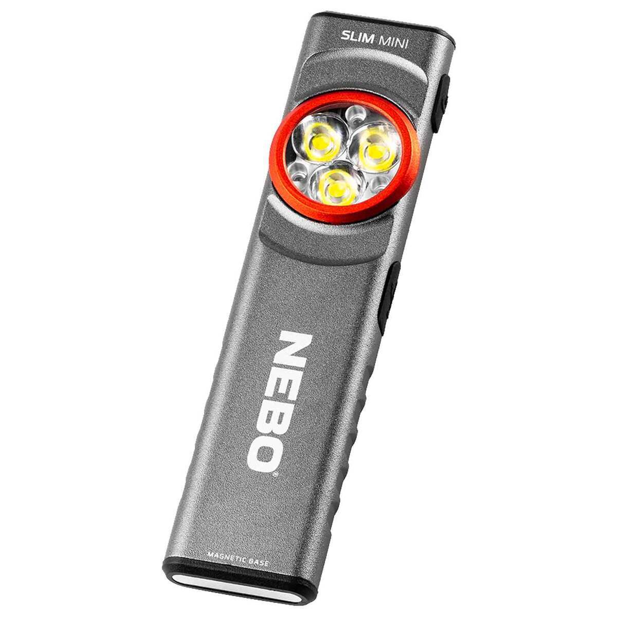 compact rechargeable flashlights LETMY Mini with Magnetic Base, 4 Pack Bright 3 LED Flash Lights, Small EDC Flashlight with Belt Clip, 4 Modes Portable Rechargeable Flashlights for Emergency Camping Home grade performance into a small Nebo Slim Mini