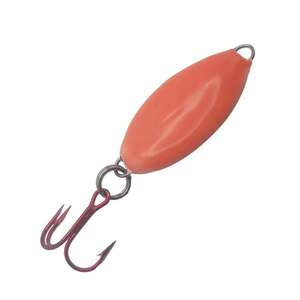 Ned's Bait Box Pout Bomb Jigging Spoon - Red Glow, 3in