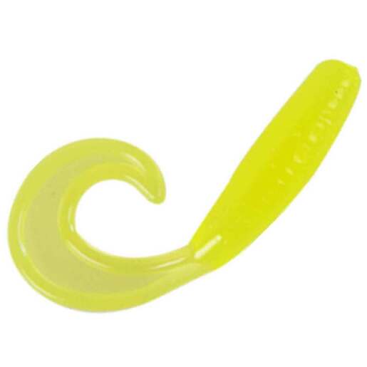 Ned’s Bait Box Single Tail Ice Fishing Grub – Green Glow