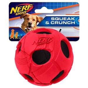 Nerf Dog Crunch Bash Ball - Red