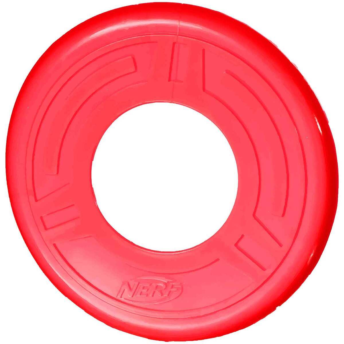 Nerf Dog Atomic Flyer Throw Disk - Red Nerf Dog Atomic Flyer Throw Disk - Red