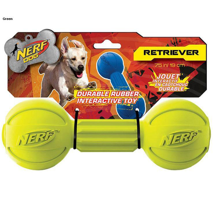Nerf Dog Barbell Chew Toy - Red Nerf Dog Barbell Chew Toy - Red