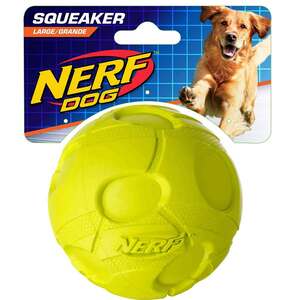 Nerf Dog Large Bash Squeak Ball - Green