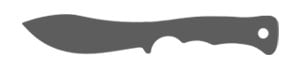 Nessmuk knife blade shape