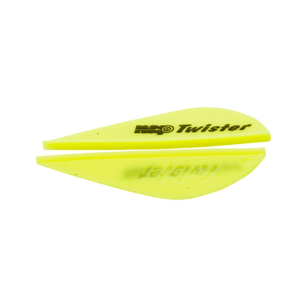 New Archery Products Quikfletch Twister Feathers - 6 Pack - White/Yellow/Yellow 2in New Archery Products Quikfletch Twister Feathers - 6 Pack - White/Yellow/Yellow 2in
