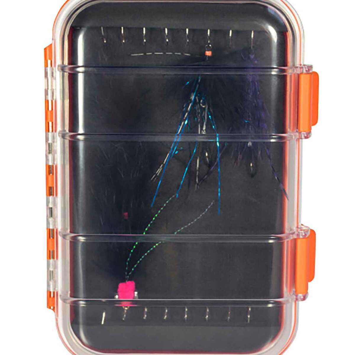 New Phase Articulated Fly Box - Orange/Clear, 6-3/4in - Orange/Clear New Phase Articulated Fly Box - Orange/Clear, 6-3/4in - Orange/Clear