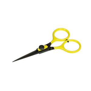 New Phase Razor Scissors Fly Tying Tool - Yellow, 5in