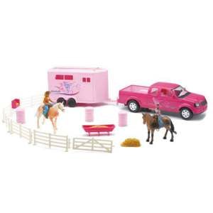 New Ray Pink Riding Academy Deluxe Set