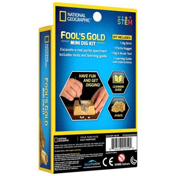 National Geographic Fool's Gold Mini Dig Kit - Gold | Sportsman's Warehouse
