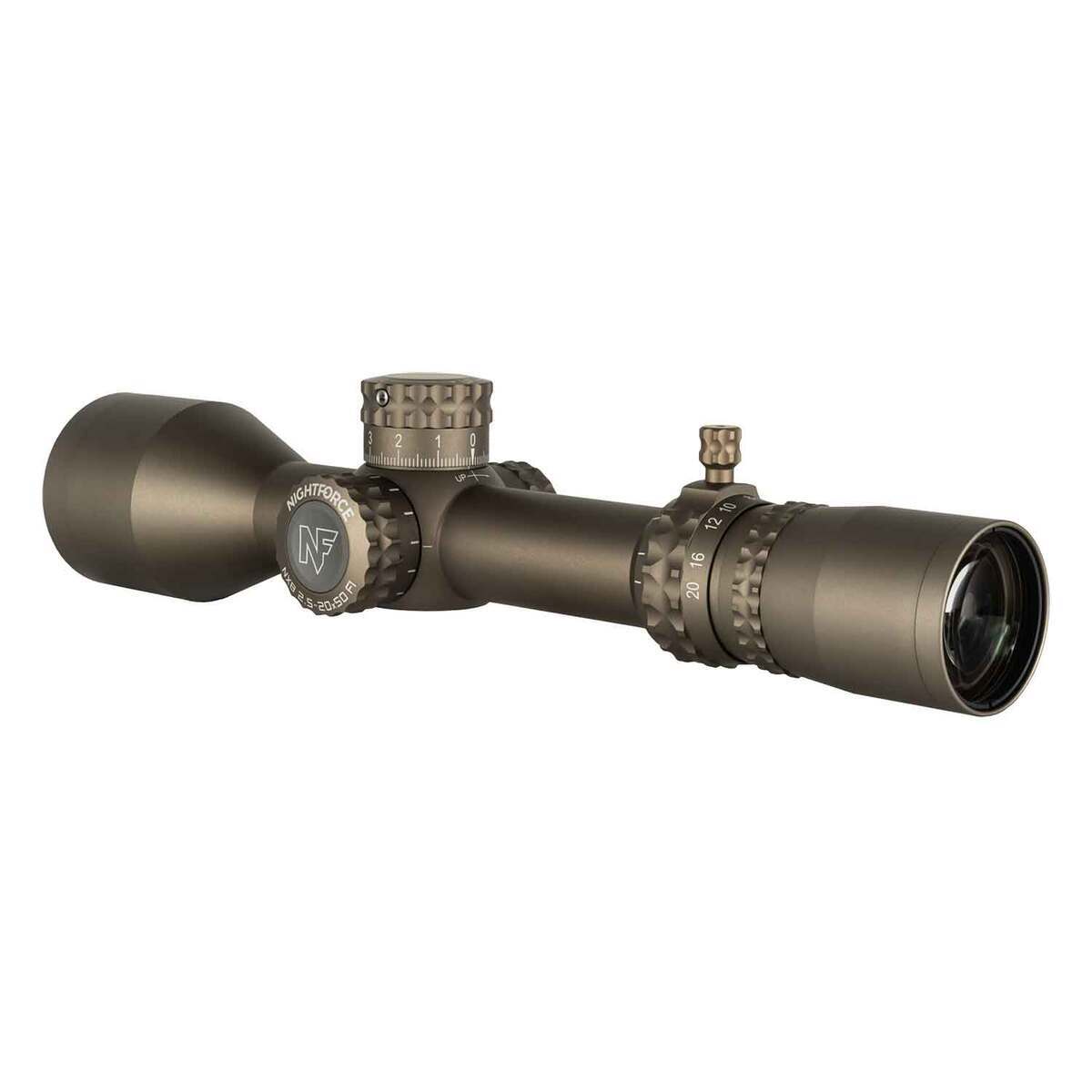 Nightforce NX8 ZeroStop 2.5-20x 50mm Illuminated Dark Earth Rifle Scope - TReMoR3 - Brown Nightforce NX8 ZeroStop 2.5-20x 50mm Illuminated Dark Earth Rifle Scope - TReMoR3 - Brown