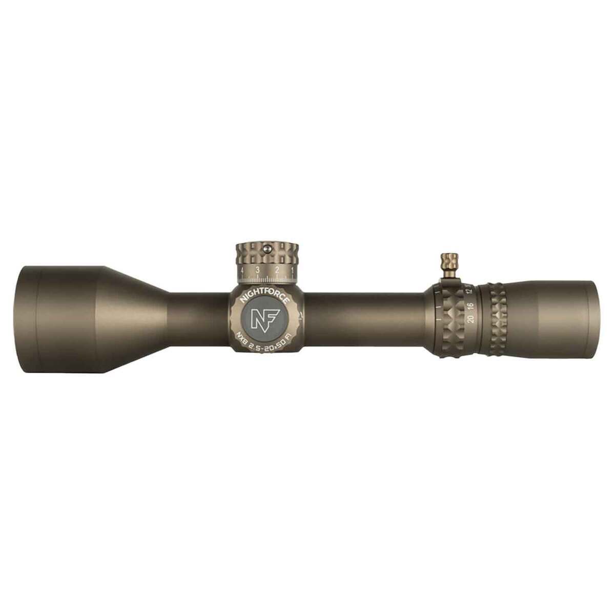 Nightforce NX8 ZeroStop 2.5-20x 50mm Illuminated Dark Earth Rifle Scope - TReMoR3 - Brown Nightforce NX8 ZeroStop 2.5-20x 50mm Illuminated Dark Earth Rifle Scope - TReMoR3 - Brown