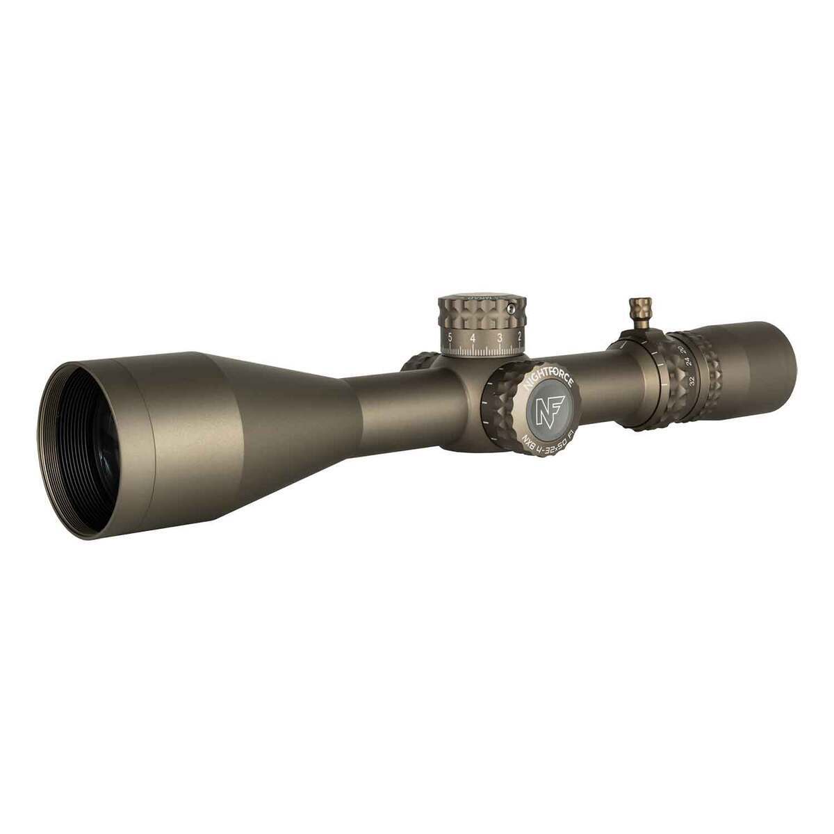 Nightforce NX8 ZeroStop 4-32x 50mm Illuminated Dark Earth Rifle Scope - Mil-XT - Brown Nightforce NX8 ZeroStop 4-32x 50mm Illuminated Dark Earth Rifle Scope - Mil-XT - Brown