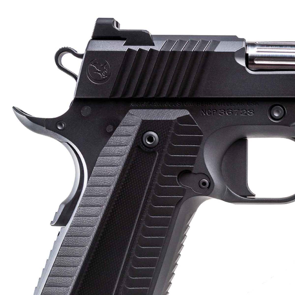 Nighthawk Custom Agent2 Commander 9mm Luger 4.25in Smoke Cerakote Pistol - 10+1 Rounds - Black Nighthawk Custom Agent2 Commander 9mm Luger 4.25in Smoke Cerakote Pistol - 10+1 Rounds - Black
