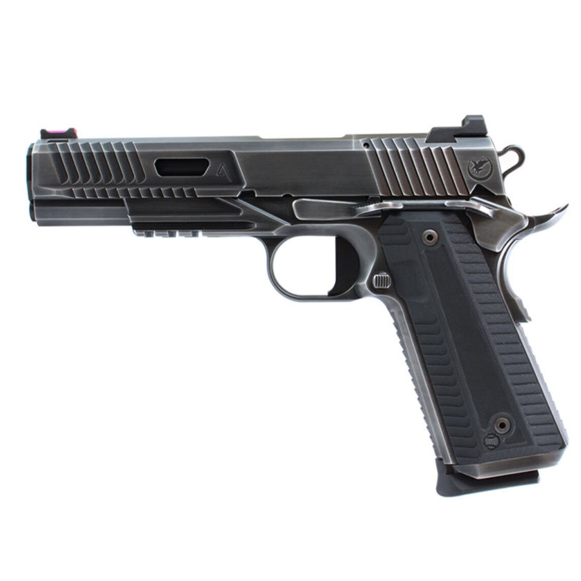 Nighthawk Custom Agent2 Government 9mm Luger 5in Smoke Cerakote Pistol - 10+1 Rounds - Black Nighthawk Custom Agent2 Government 9mm Luger 5in Smoke Cerakote Pistol - 10+1 Rounds - Black