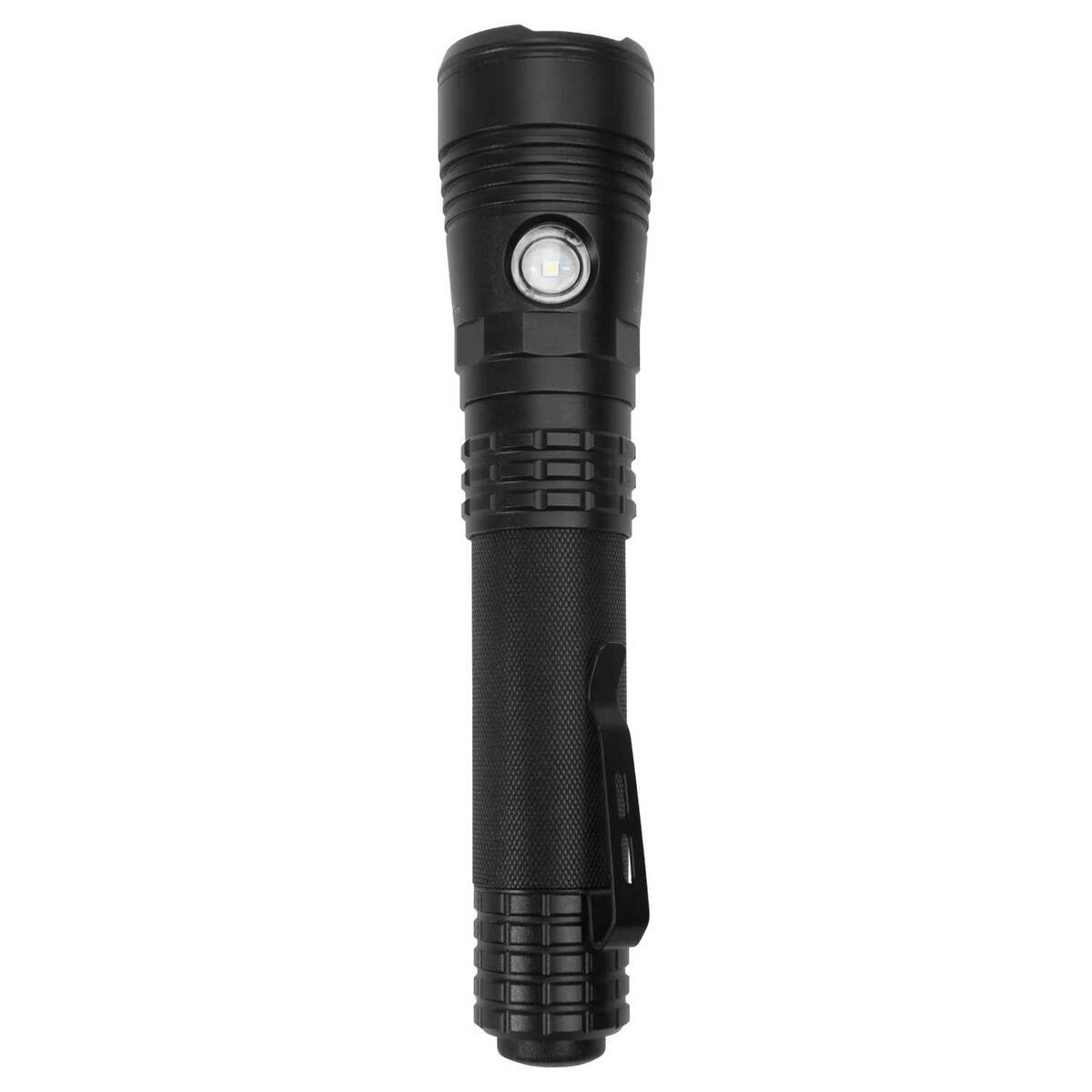 Double Flashlight Nightstick Turbo High Candela USB Dual-Light Rechargeable Tactical ...