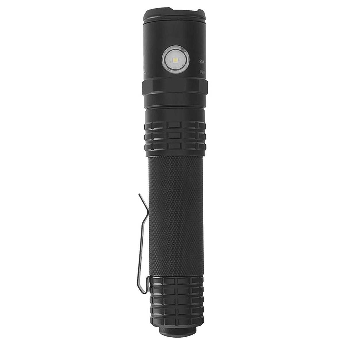Double Flashlight Nightstick USB-588XL USB Dual Light Rechargeable Tactical Compact ...