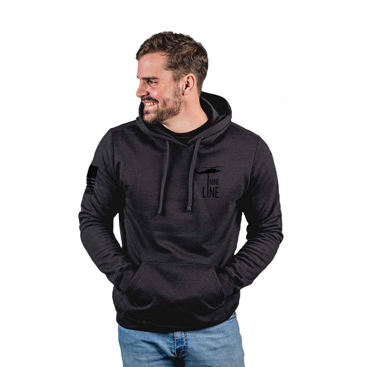 Nine Line Men's American Dark Casual Hoodie Nine Line Men's American Dark Casual Hoodie