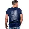 Nine Line Men's American Drop Line Short Sleeve Shirt - Navy - 3XL - Navy 3XL