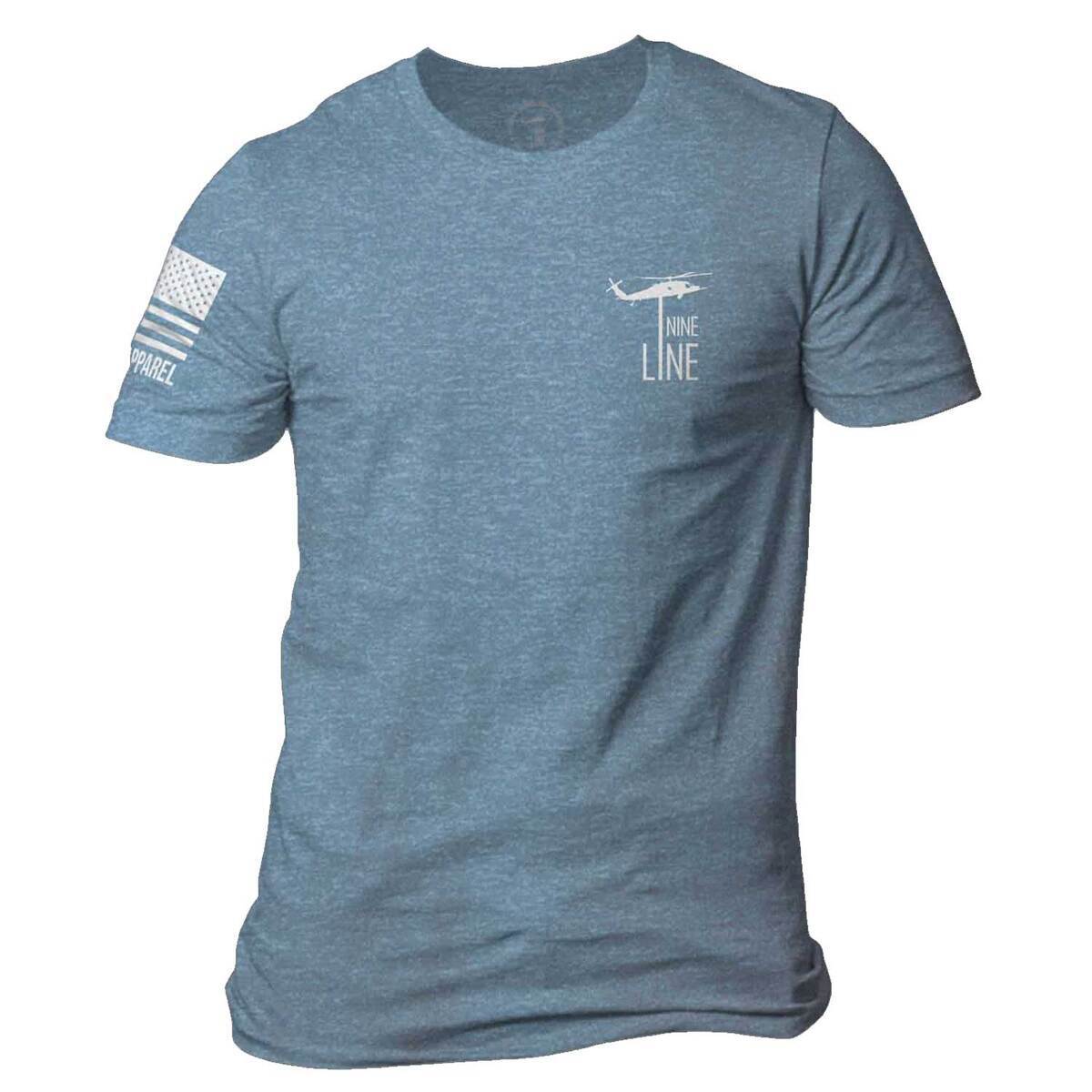 Nine Line Men's American Flag Schematic Short Sleeve Casual Shirt - Heather Slate - M - Heather Slate M Nine Line Men's American Flag Schematic Short Sleeve Casual Shirt - Heather Slate - M - Heather Slate M