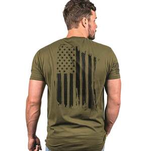 Nine Line Men's American Flag Short Sleeve Casual Shirt