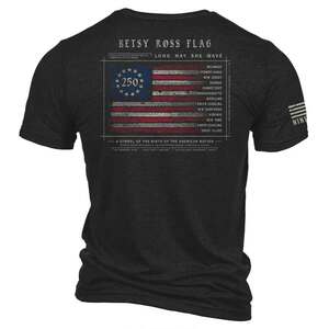 Nine Line Men's Betsy Ross Flag 250th Short Sleeve Casual Shirt