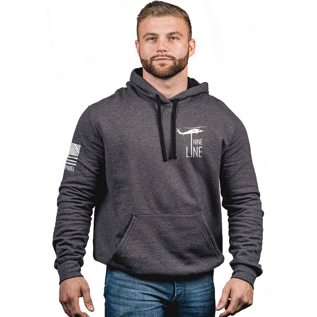 Nine Line Men's Don't Tread On Me Casual Hoodie - Charcoal - L ...