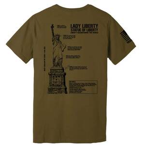 Nine Line Men's Lady Liberty Graphic Short Sleeve Casual Shirt