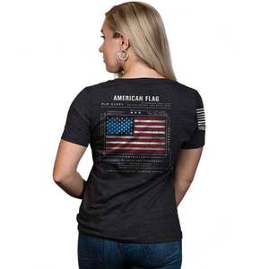 Nine Line Women's American Flag Schematic V-Neck Short Sleeve Shirt Nine Line Women's American Flag Schematic V-Neck Short Sleeve Shirt