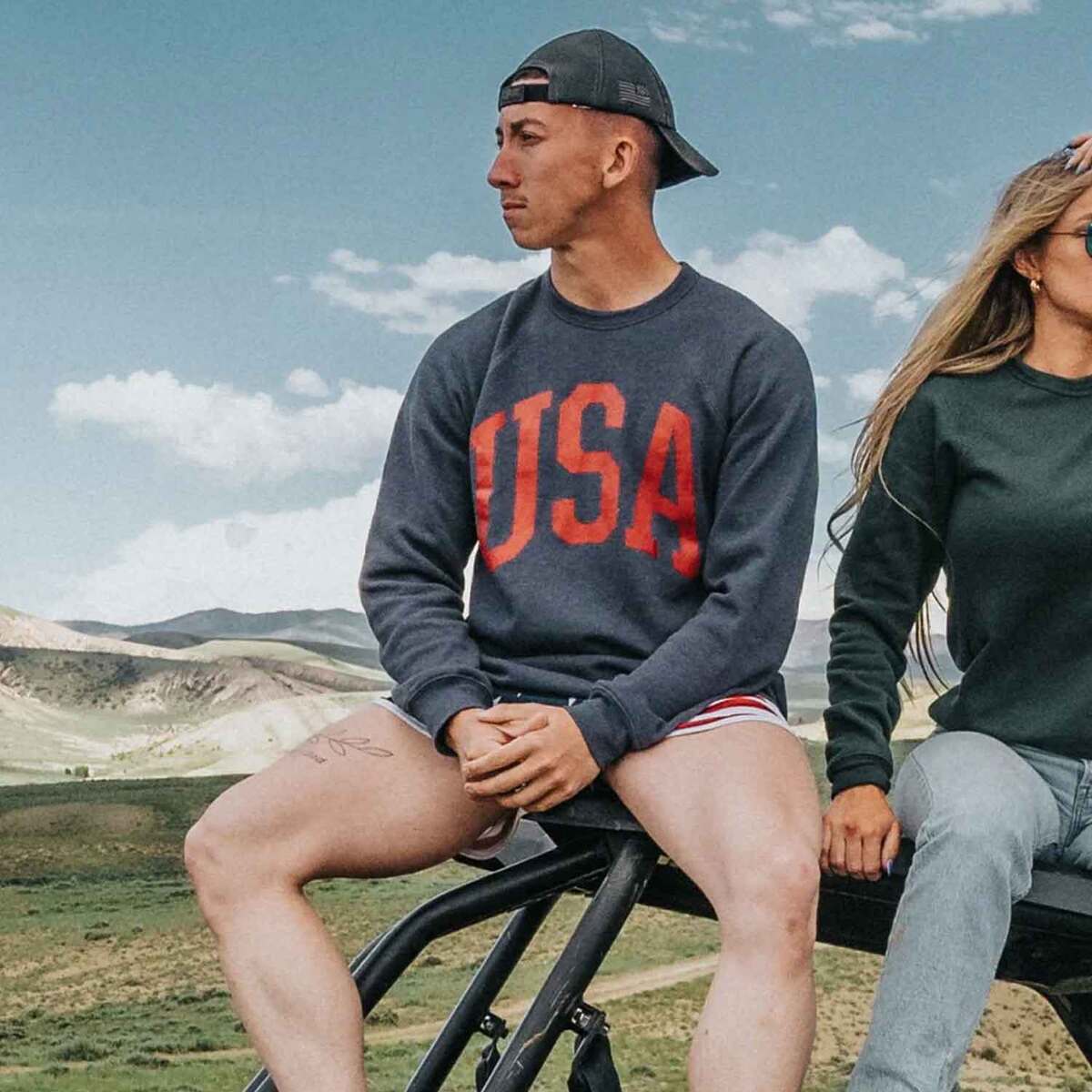 Nine Line USA Crew Sweatshirt - Navy Heather - S - Navy Heather S Nine Line USA Crew Sweatshirt - Navy Heather - S - Navy Heather S