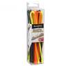 Nite Ize 12 inch Gear Tie ProPack Reusable Rubber Twist Tie - 12 Pack Assorted - Black/Yellow/Orange 12in
