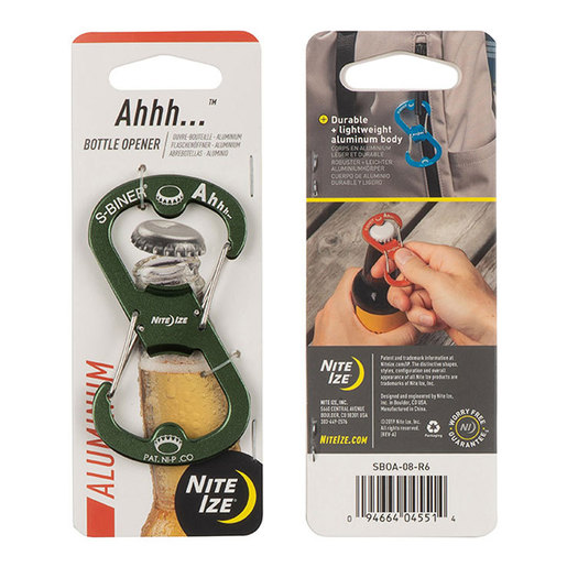 Nite Ize AHHH Aluminum Bottle Opener - Olive - Nite Ize