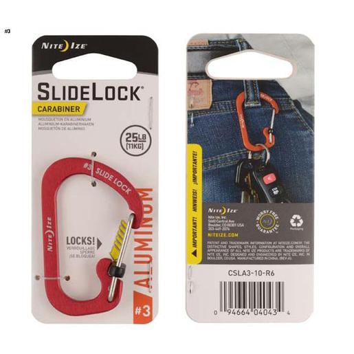 Nite Ize Aluminum SlideLock Carabiners - Orange 1 - Nite Ize
