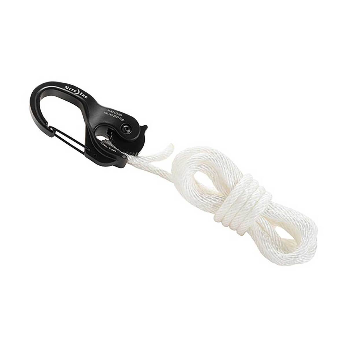 Nite Ize CamJam XT Aluminum Rope Tightener - Versatile Tie Down Cam  Mechanism with Carabiner Clip - Secure Hiking Gear Essential - Rope Tie  Down Accessory - Black 