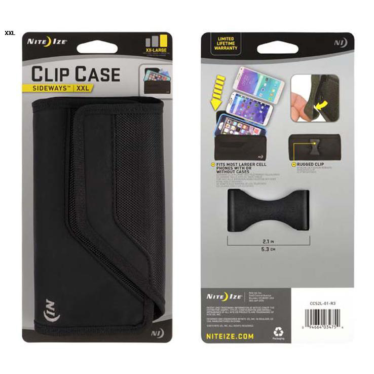 Nite Ize Clip Case Sideways - Black XXL Nite Ize Clip Case Sideways - Black XXL