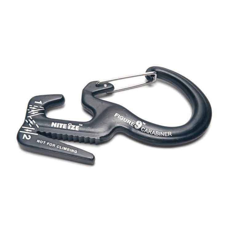 Nite Ize Figure 9 Carabiner- Large - Silver Gate Nite Ize Figure 9 Carabiner- Large - Silver Gate