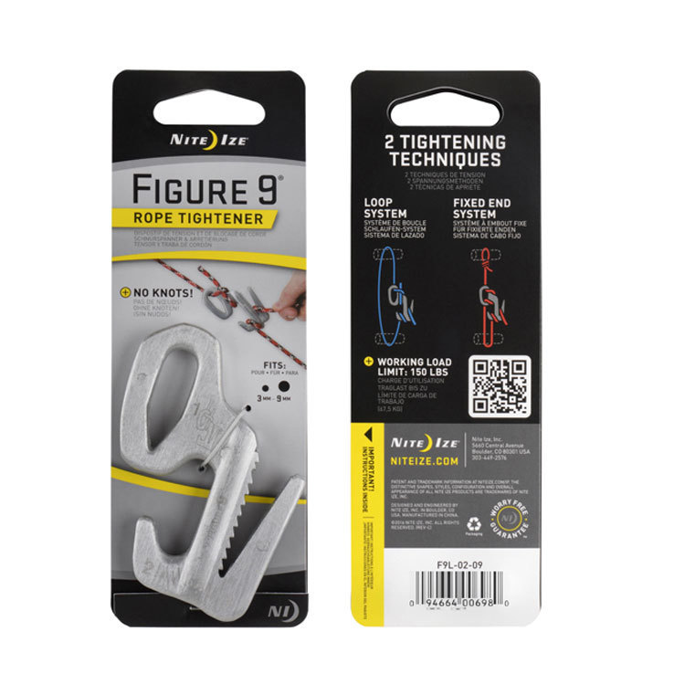 Nite Ize Figure 9 Rope Tightener - Large - Silver Nite Ize Figure 9 Rope Tightener - Large - Silver