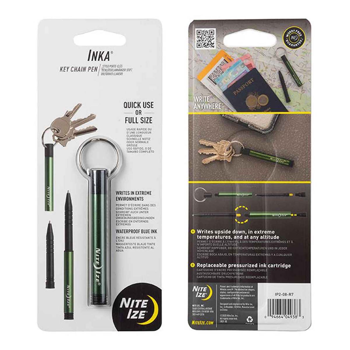 Nite Ize Inka Key Chain Pen - Olive - Olive Nite Ize Inka Key Chain Pen - Olive - Olive