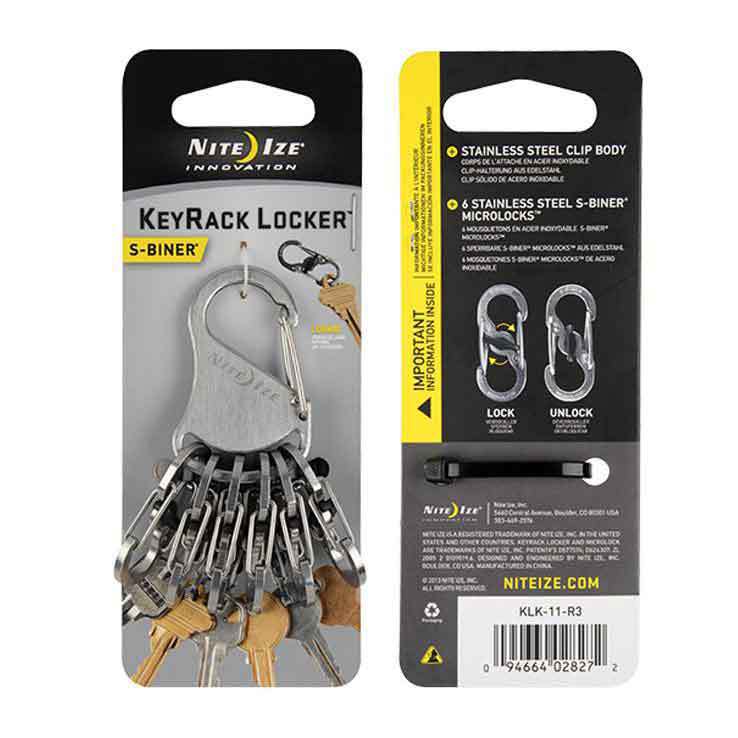 Nite Ize carabiner for keys with KeyRack + S-Biner opener
