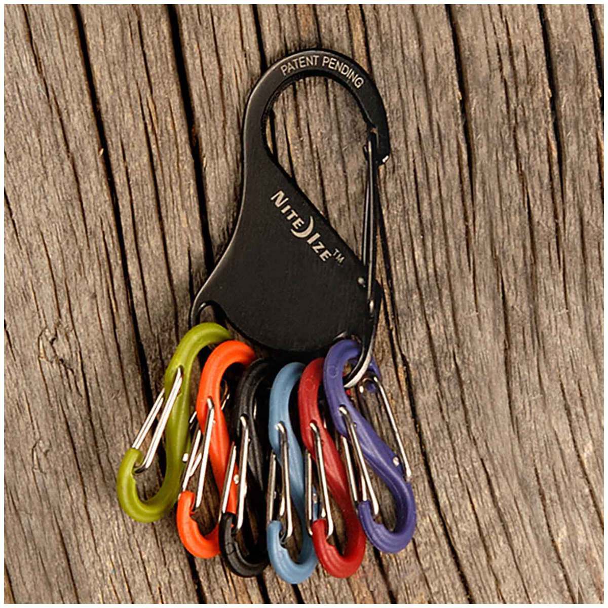 Nite Ize KeyRack S-Biner - Black - Black/Assorted 2.85in x 1.19in x 1.24in Nite Ize KeyRack S-Biner - Black - Black/Assorted 2.85in x 1.19in x 1.24in