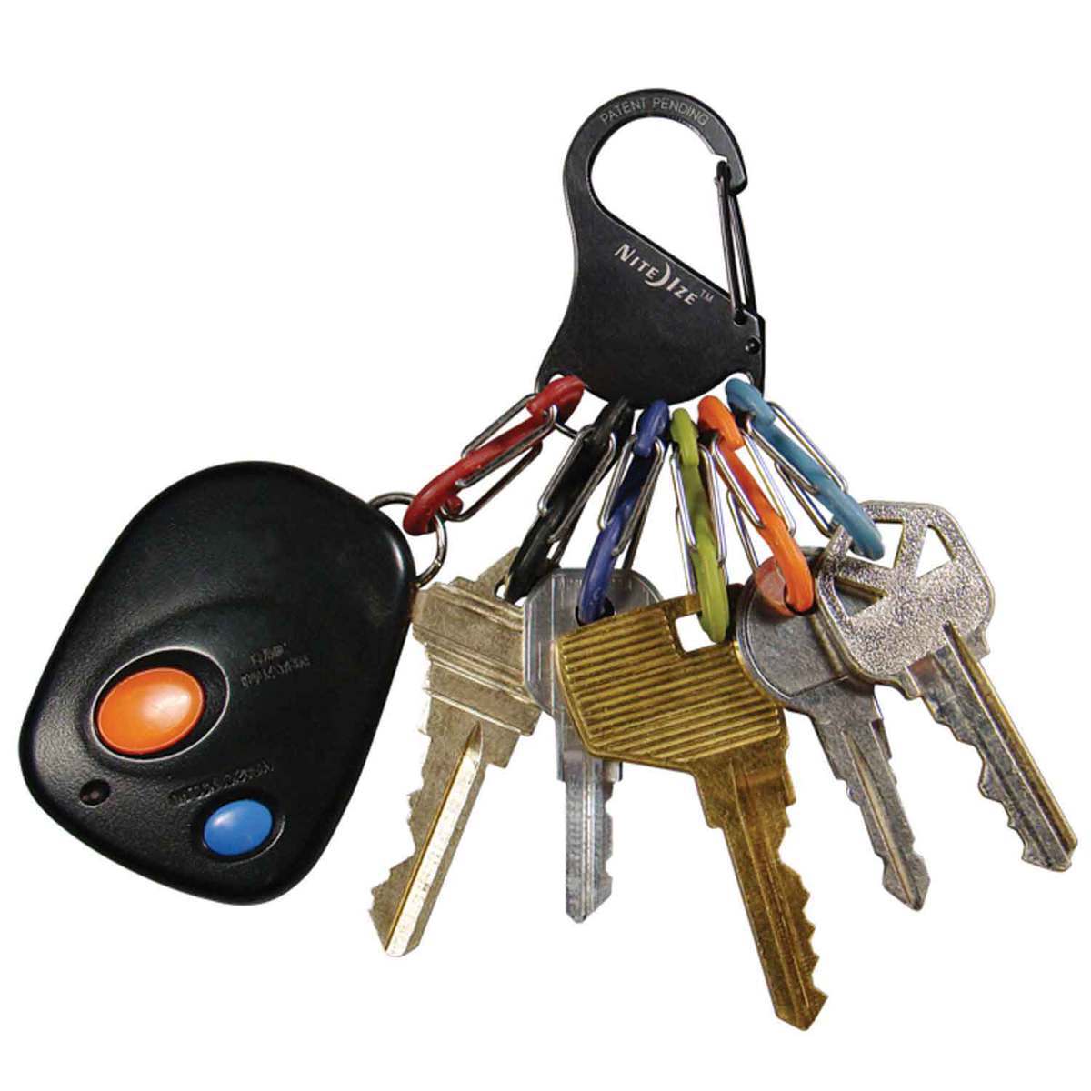 Nite Ize KeyRack S-Biner - Black - Black/Assorted 2.85in x 1.19in x 1.24in Nite Ize KeyRack S-Biner - Black - Black/Assorted 2.85in x 1.19in x 1.24in