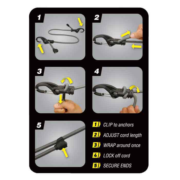 Nite Ize Knotbone Number 5 Bungee - Black Nite Ize Knotbone Number 5 Bungee - Black