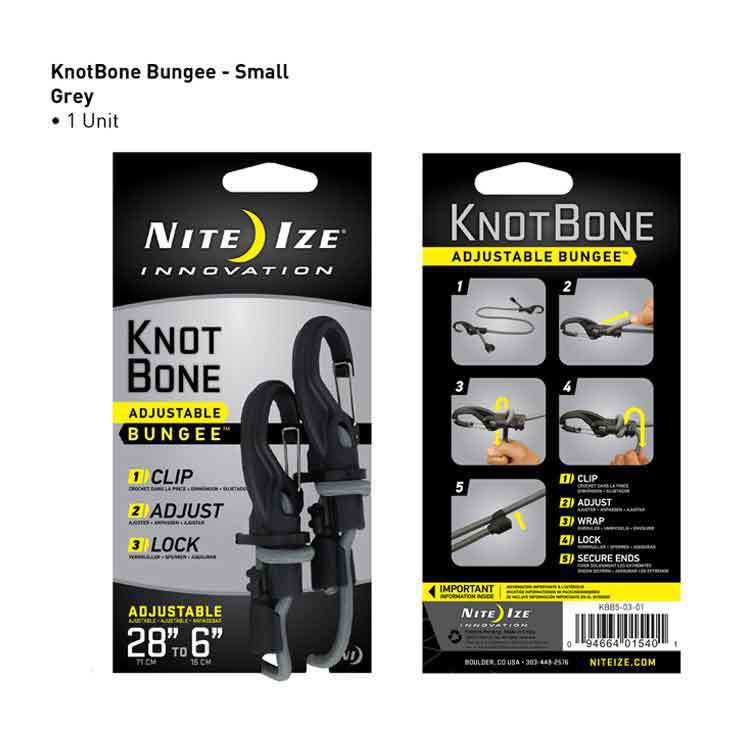 Nite Ize Knotbone Number 5 Bungee - Black Nite Ize Knotbone Number 5 Bungee - Black