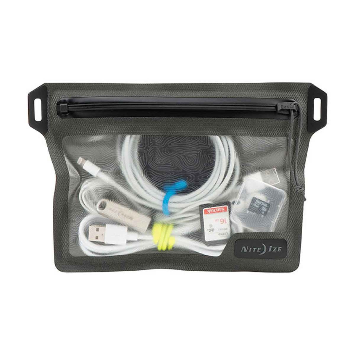 Nite Ize Runoff Waterproof Pocket - Gray - Gray 5.2in x 6.5in Nite Ize Runoff Waterproof Pocket - Gray - Gray 5.2in x 6.5in