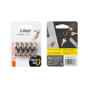 Nite Ize S-Biner 5 Pack Microlock - Aluminum