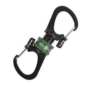 Nite Ize SlideLock 360° Magnetic Locking Dual Carabiner - Olive