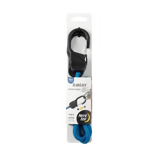 Nite Ize SlideLock Carabiner Bungee Tie Downs - Blue - Nite Ize