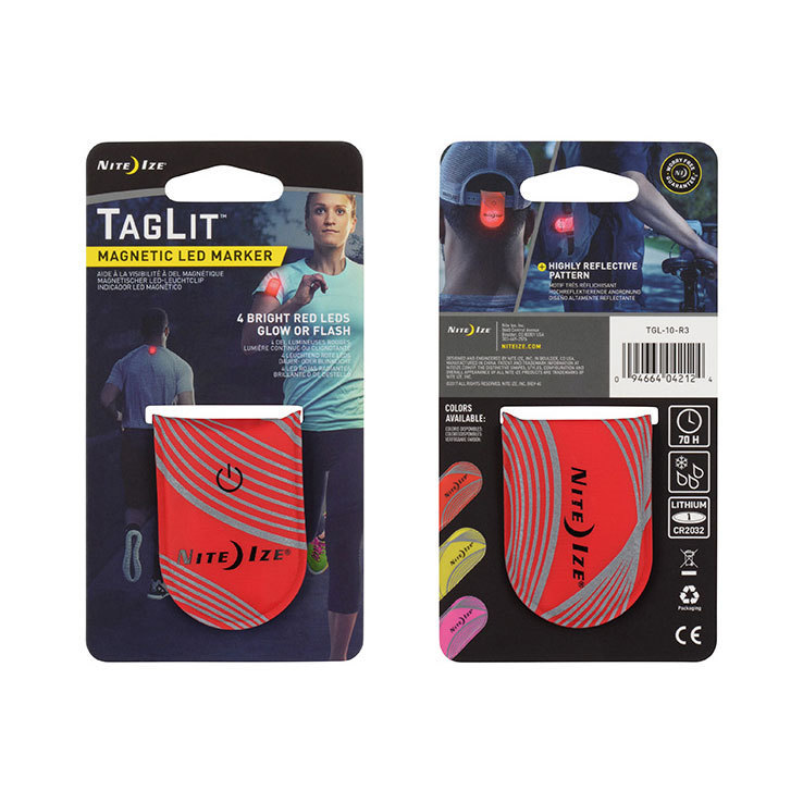 Nite Ize TagLit Magnetic LED Marker - Red Nite Ize TagLit Magnetic LED Marker - Red
