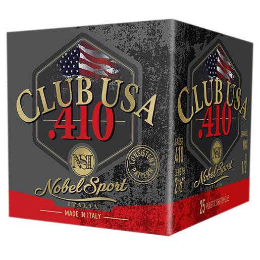 Nobel Club USA 410 Gauge 2-1/2in #9 1/2oz Target Shotshells Ammo - 25 Rounds Ammo - #9 25 Rounds - #9 Ammo