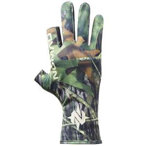 Nomad Men's Mossy Oak Shadow Leaf Fingerless Hunting Gloves - L/XL