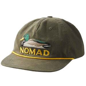 Nomad Men's Mallard Flat Brim Adjustable Hat - Moss - One Size Fits Most